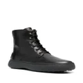 Tod's Montone lace-up leather boots - Black