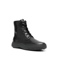 Tod's Montone lace-up leather boots - Black