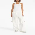 Dion Lee straight-leg organic cotton blend trousers - White