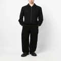 Yohji Yamamoto zip-up wool shirt jacket - Black