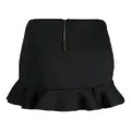 Cynthia Rowley ruffled high-waist mini skirt - Black