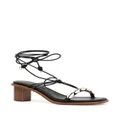 Ulla Johnson Nicolette Shell 90mm leather sandals - Black