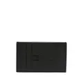 TOM FORD logo-stamp leather cardholder - Black