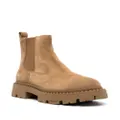 Ash Rockstud-detail ankle-lengh suede boots - Neutrals
