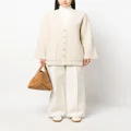 Jil Sander virgin-wool elasticated-waist trousers - White