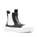 Moschino slip-on two-tone boots - Black