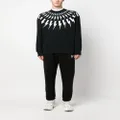 Neil Barrett Thunderbolt-print cotton sweatshirt - Black