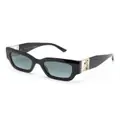 Jimmy Choo Eyewear NENA rectangle-frame sunglasses - Black