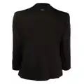 Armani Exchange zip-pockets single-breasted blazer - Black