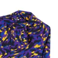 Burberry camouflage-print long-sleeve blouse - Purple