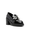 Sergio Rossi Prince 85mm leather loafers - Black