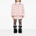 Moncler padded quilted miniskirt - Pink