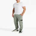 Stone Island Compass logo-patch cargo trousers - Green
