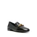 Tory Burch Jessa Horsehead-detail leather loafers - Black