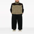 sacai padded tricot wool gilet - Neutrals