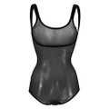 Wolford tulle mesh shape wear bodysuit - Black