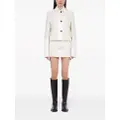 Ferragamo silk-trim wool-blend cropped jacket - Neutrals
