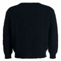 Pringle of Scotland cable-knit cashmere jumper - Blue
