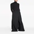 Balenciaga drawstring-waist wide-leg trousers - Black