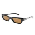 Garrett Leight Maverick S square-frame sunglasses - Black