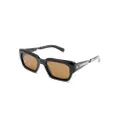 Garrett Leight Maverick S square-frame sunglasses - Black