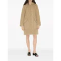 Burberry diamond-quilted hooded parka coat - Neutrals