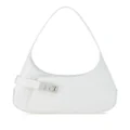 Ferragamo medium Hobo leather shoulder bag - White