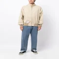 CHOCOOLATE logo-embroidered zip-up bomber - Brown