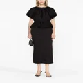 Ulla Johnson jacquard tied-waist blouse - Black