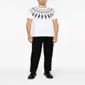 Neil Barrett Thunderbolt-print cotton T-shirt - White