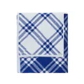 Burberry check-pattern cotton towel - Blue