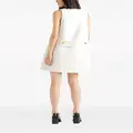 Prada patch-pocket virgin wool minidress - White