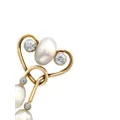 Pragnell Vintage Art Nouveau pre-owned 18kt yellow gold pearl and diamond brooch