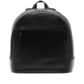 Paul Smith logo-stamp leather backpack - Black