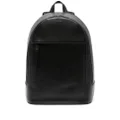 Paul Smith logo-stamp leather backpack - Black