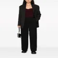 Jil Sander pleated cotton-wool tailored trousers - Black