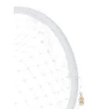 Maison Michel veil-detail satin headband - White