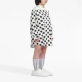 Marni polka dot-print shirt dress - White