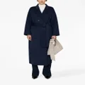ANINE BING Dylan double-breasted maxi coat - Blue