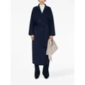 ANINE BING Dylan double-breasted maxi coat - Blue
