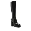 Versace Aevitas 125mm leather platform boots - Black