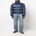 Bally high-neck padded jacket - Blue