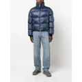 Bally high-neck padded jacket - Blue
