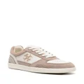 Tory Burch Clover Court panelled suede sneakers - White