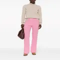 Nanushka Juna seersucker slim-fit trousers - Pink