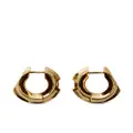 Burberry Hollow silver hoop earrings - Gold