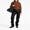 Proenza Schouler straight-leg leather trousers - Black