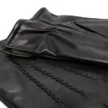 Karl Lagerfeld decorative-stitching leather gloves - Black