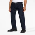 Armani Exchange logo-patch straight-leg jeans - Blue