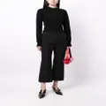Jil Sander tailored cropped cotton trousers - Black